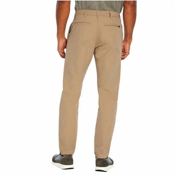 NEW! BANANA REPUBLIC Flat Front Pants Slim Fit Men's Tan London Fog 40 X 32 Golf - Picture 5 of 17